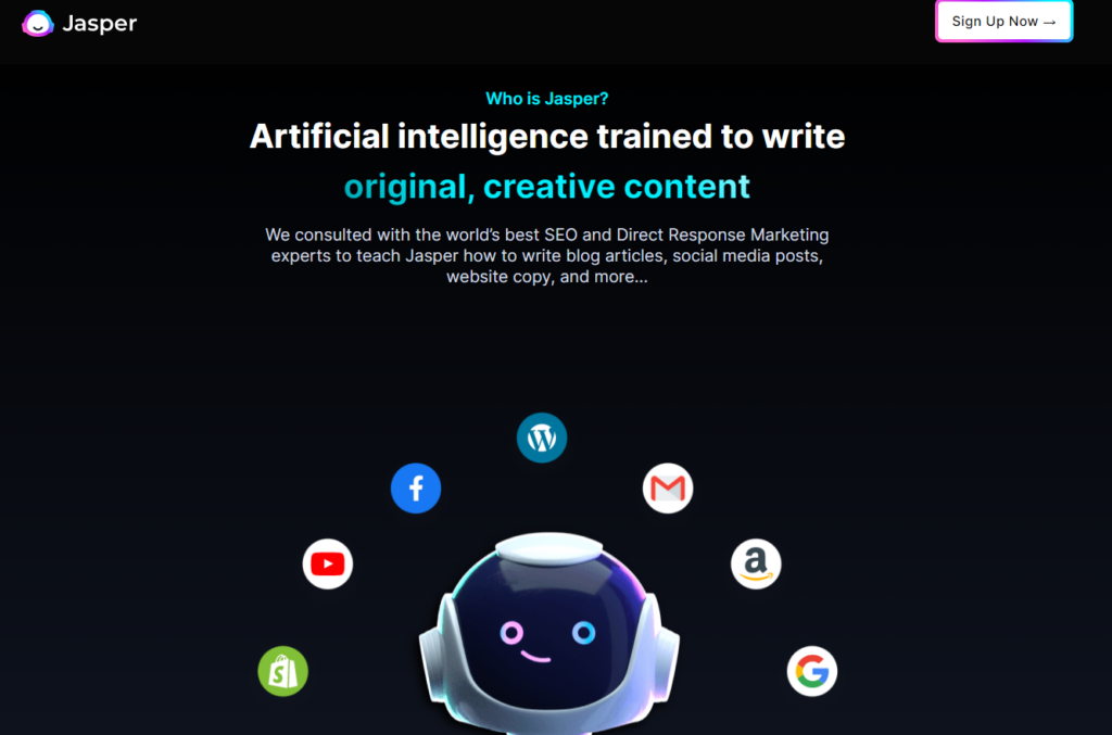jasper screenshot, AI content creation tools