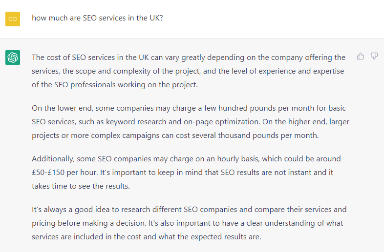how much are SEO services in the UK? What is SEO, Tried and Tested: A ChatGPT Study and Evaluation