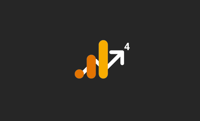 google analytics 4 logo on a black background, how to migrate to google analytics 4