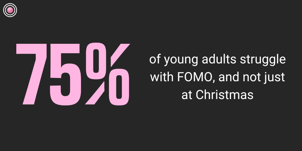 75% of young adults struggle with FOMO, and not just at Christmas