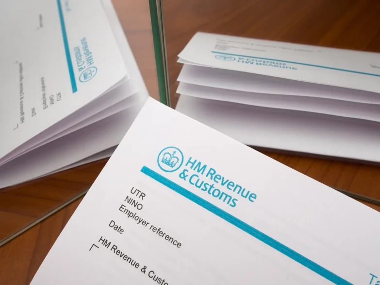 A stack of papers labeled with the words 