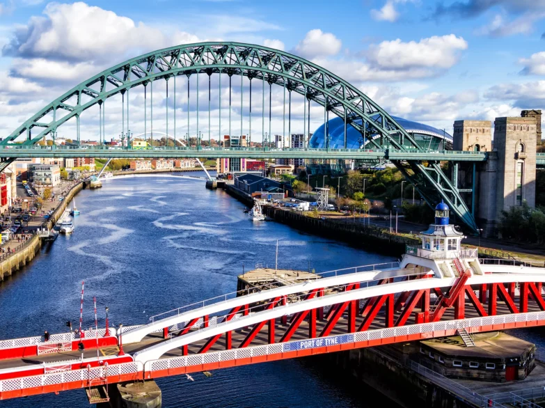 Swing and Tyne Bridges, Newcastle upon Tyne.